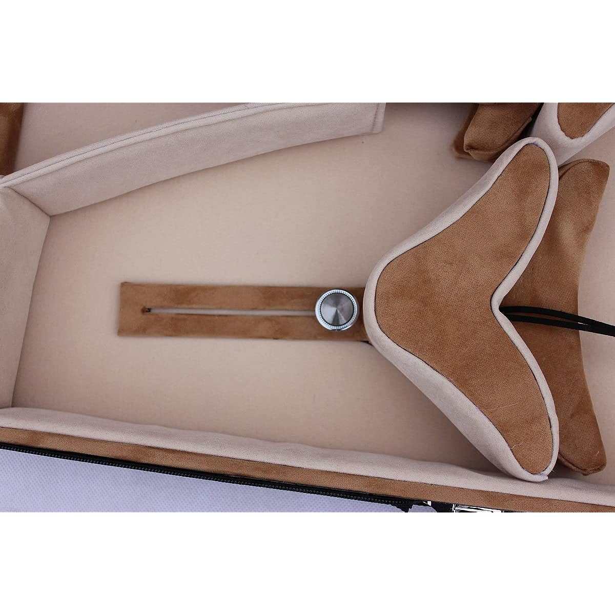 Double Violin Case Viola Case Strongwood Violin Box Full Size with Back Strap Viola Box