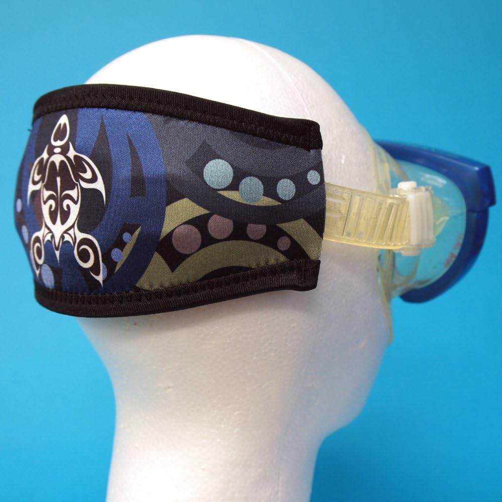 SeaCanary Snorkeling Diving Mask Strap Cover Makauhonu Black