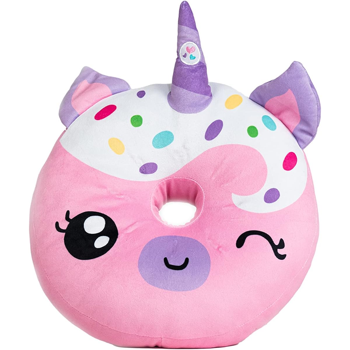Kids Light Up Pillow Plush LED Night Light for Boys and Girls Oeko TEX Certified Toddler Light Up Sleep Toy Unicorn Donut Pink