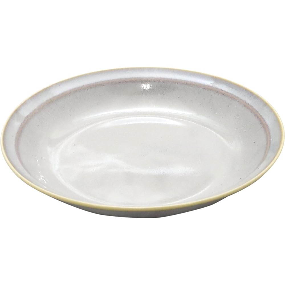 New [Commercial use set] Instagrammable plate series 22cm deep plates (Aurora White) 10-piece set