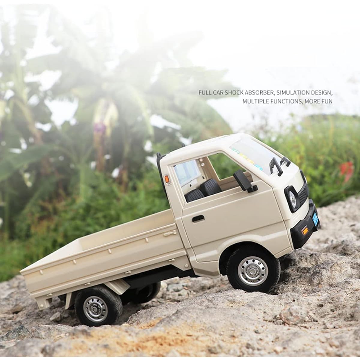 MOUDOAUER Mini 1/16 RC Truck 2.4G Full Scale Remote Control Car Spare Parts Accessories for WPL D12