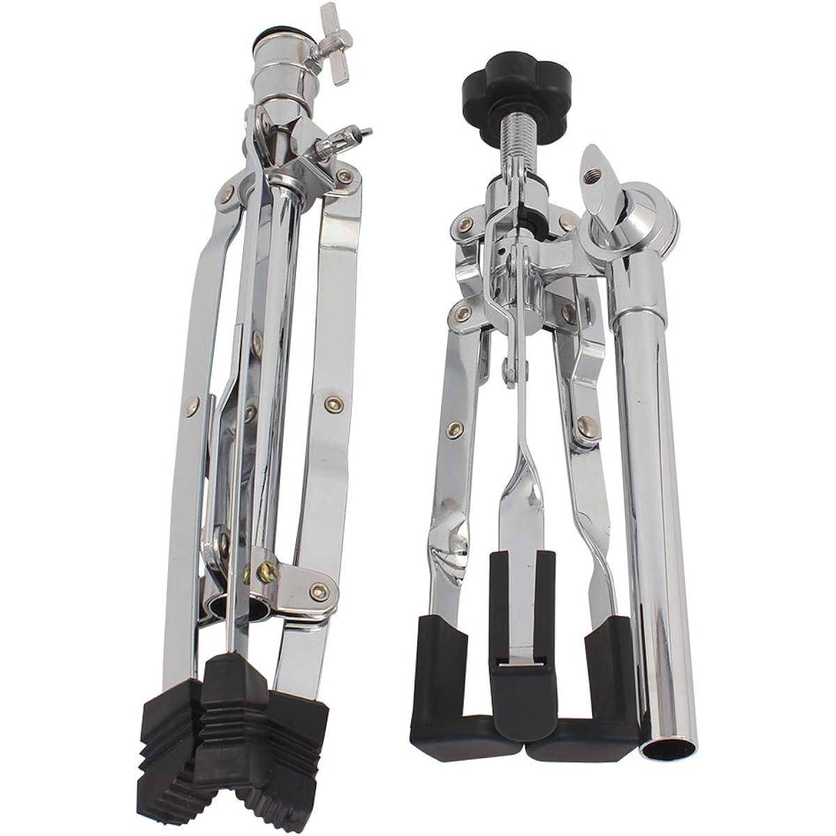 Ochine Snare Drum Stand Drum Pad Stand Kit Snare Stand Practice Pad Stand Adjustable Snare Stand Double Brace Tripod Practice Snare Drum Stand 10-15 Inch Drum Pad Snare Drum Beginner