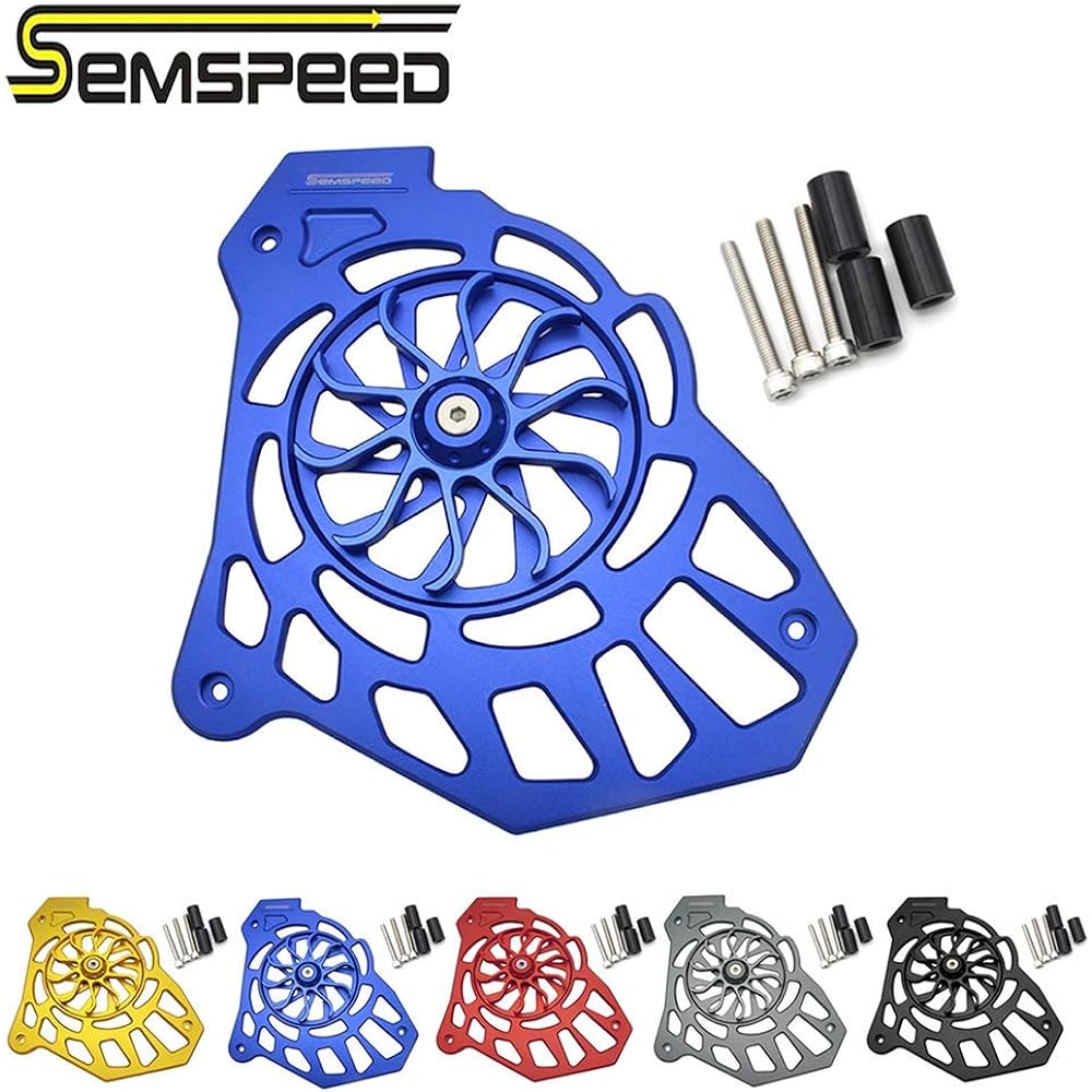 Semspeed Oil Cooler Guard Radiator Core Guard Yamaha NMAX155 NMAX150 NMAX125 2015-2019 2020 (Blue)