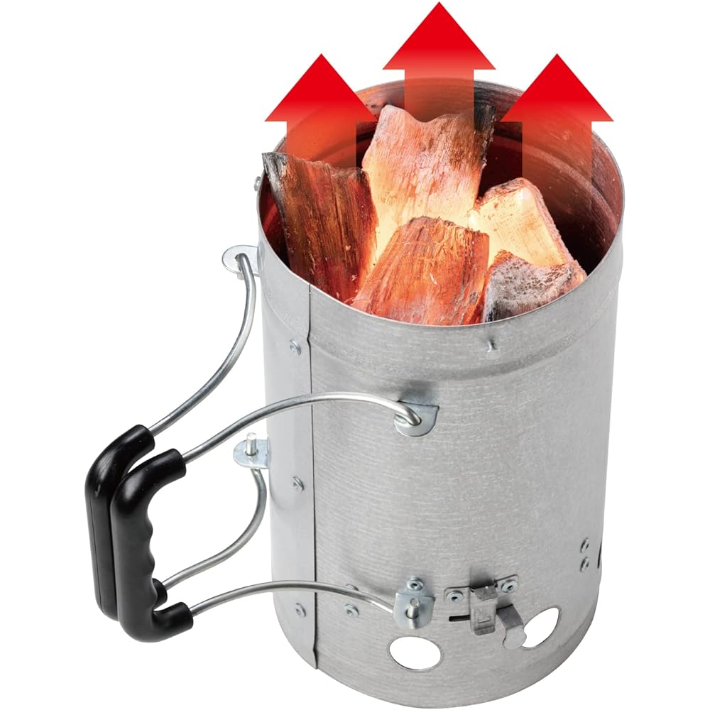 BUNDOK Charcoal Fire Starter & Fire Extinguisher Can BD-411