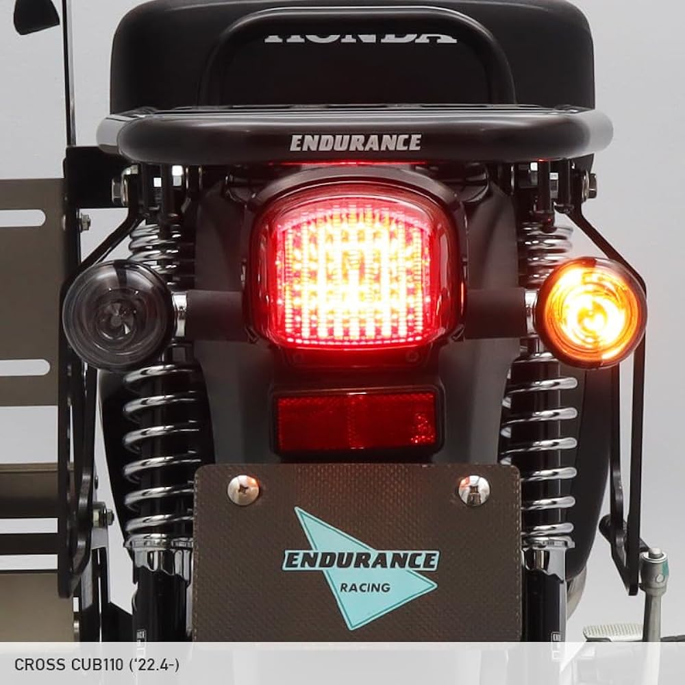 ENDURANCE Motorcycle [Made to Order] Turn Signal Lens Set Plated Valve (Smoke) Cross Cub 50/110 Super Cub 110/110 Pro Cub 50/50 Pro