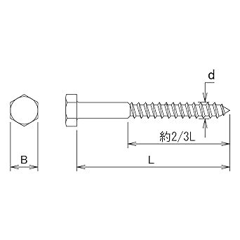 DAIDOHANT Stainless Steel Coach Screw [19 Heads] (Nominal Diameter) 12 x (Length L) 75mm [SUS304] (Approx. 40 Pieces) 40082