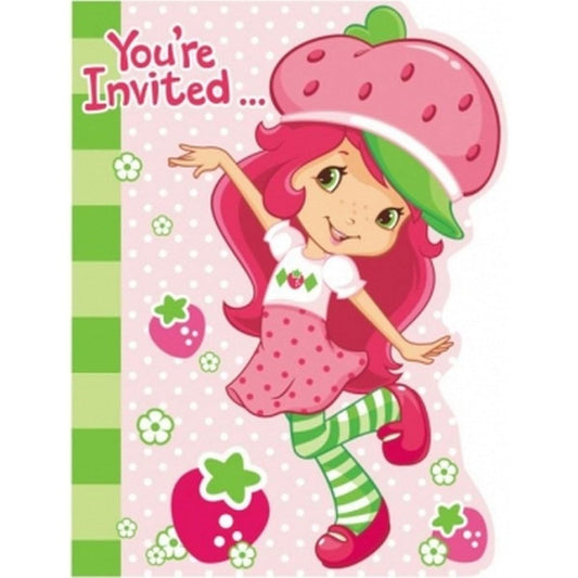 Strawberry Shortcake Party Invitations [8 per Pack]