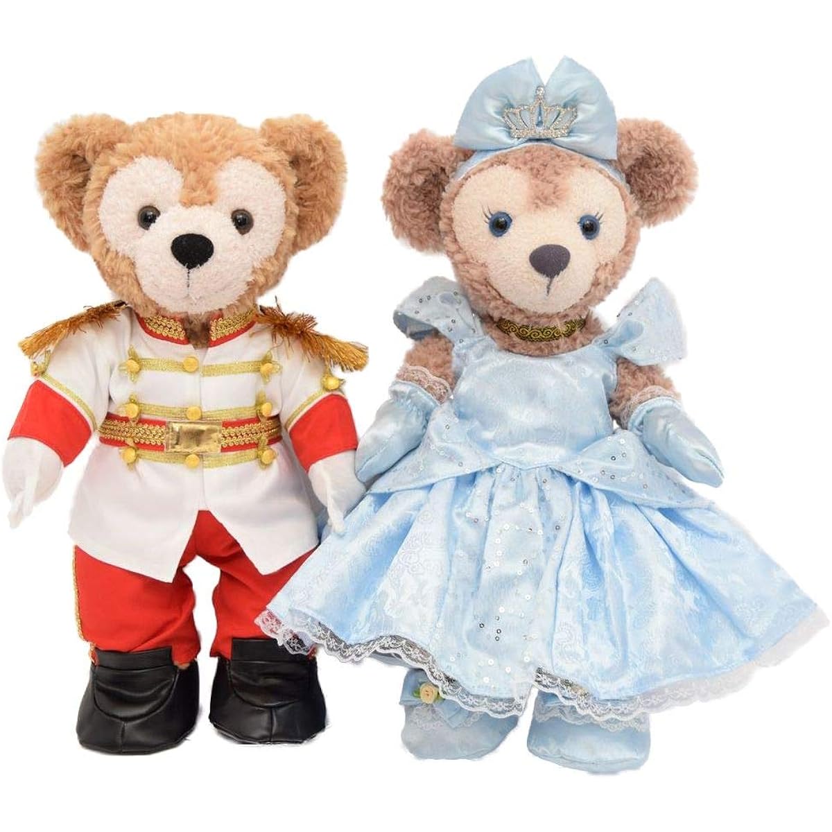 [Teddy Bear Mail Order Alice] Duffy & ShellieMay Dress-up Costumes Cinderella & Prince Charming (No Body) S Size Pair Set