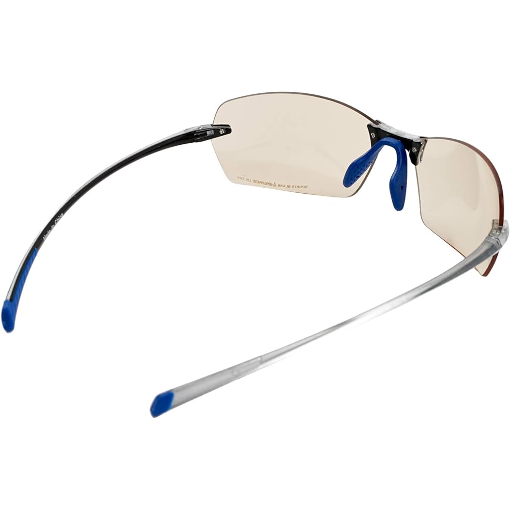 L-BALANCE EYES Walking Glasses LBW-324-9 Clear & Blue/Light Brown