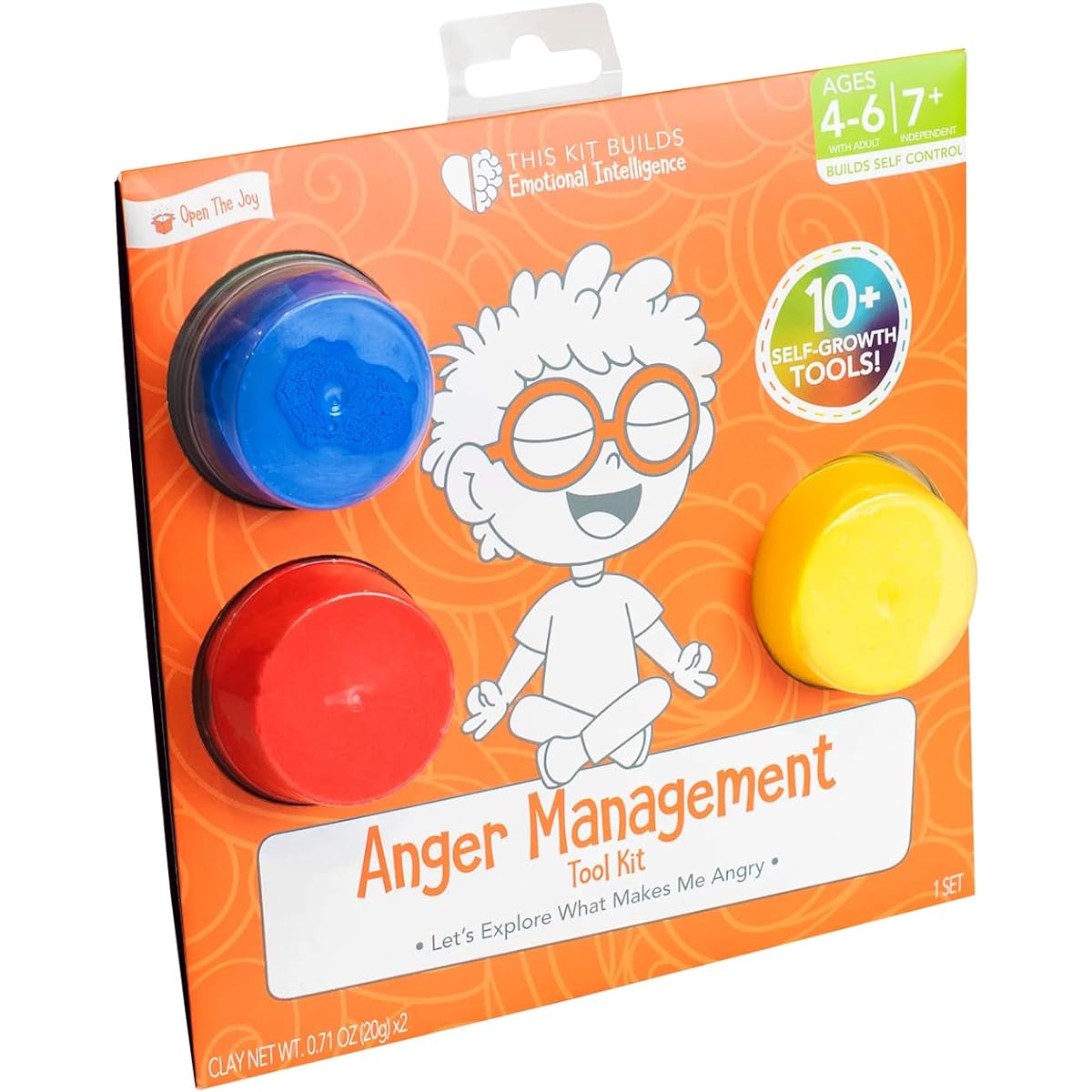 Open The Joy's Anger Management Play Kit Helps children manage and understand anger through play and therapy techniques