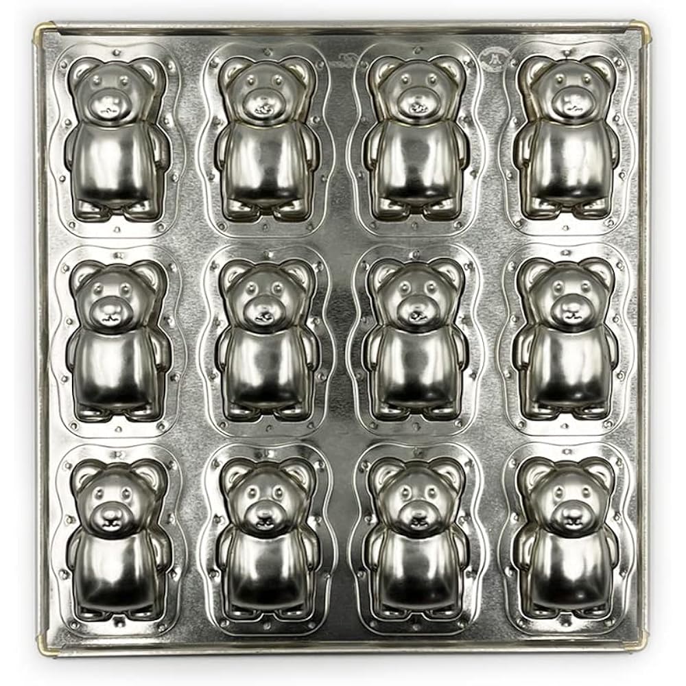 Matsunaga Silicone Processed Silver Kumagoro Top Plate 12P