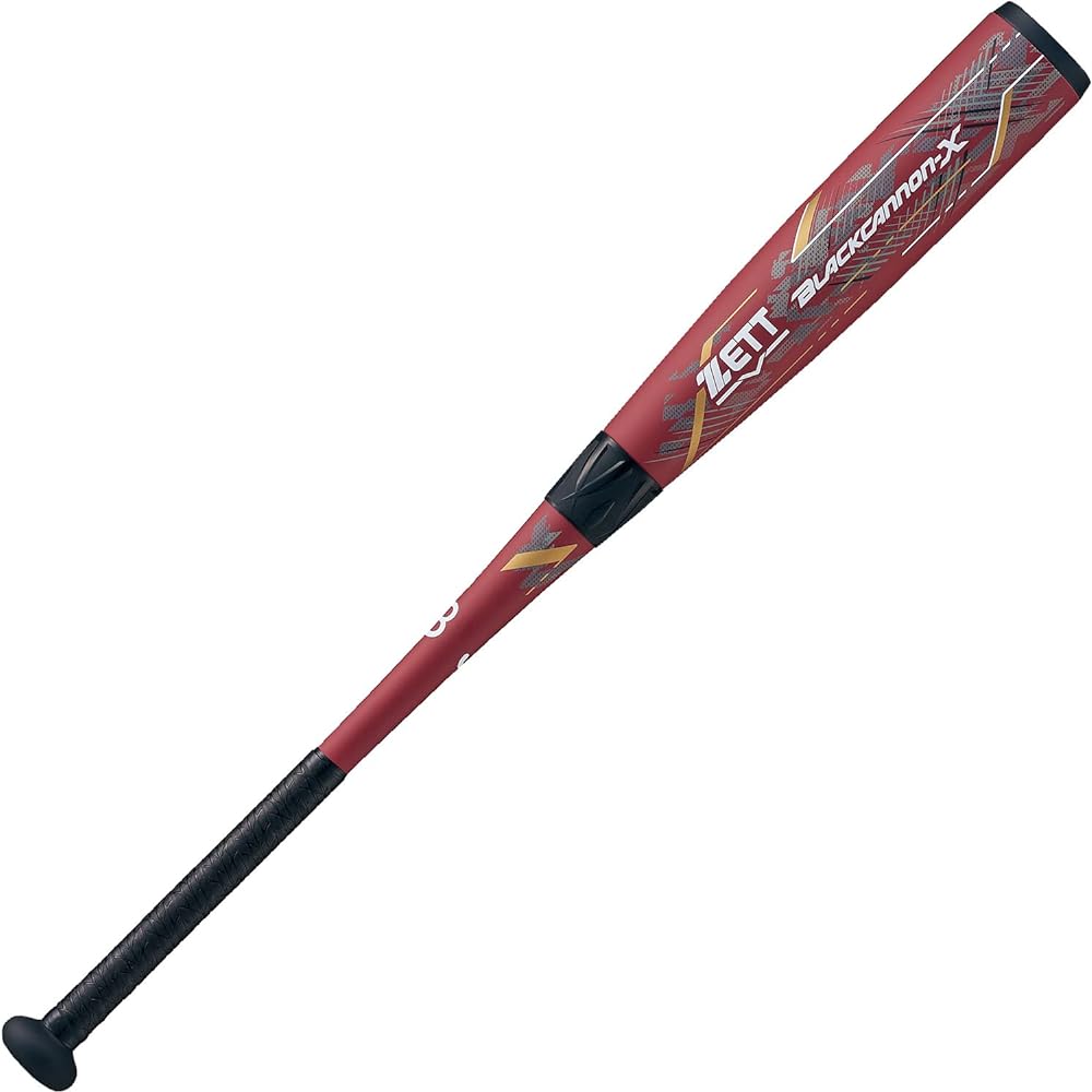 ZETT Youth Baseball Softball Bat Black Cannon X FRP (Made of Carbon)