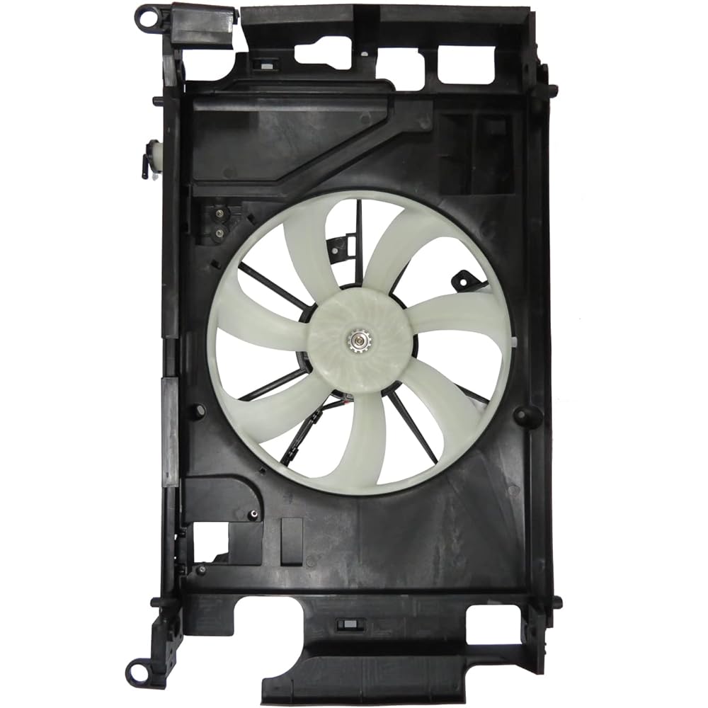 Compatible with TYC 623150 Toyota Prius C Replacement Dual Radiator and Condenser Fan Assembly