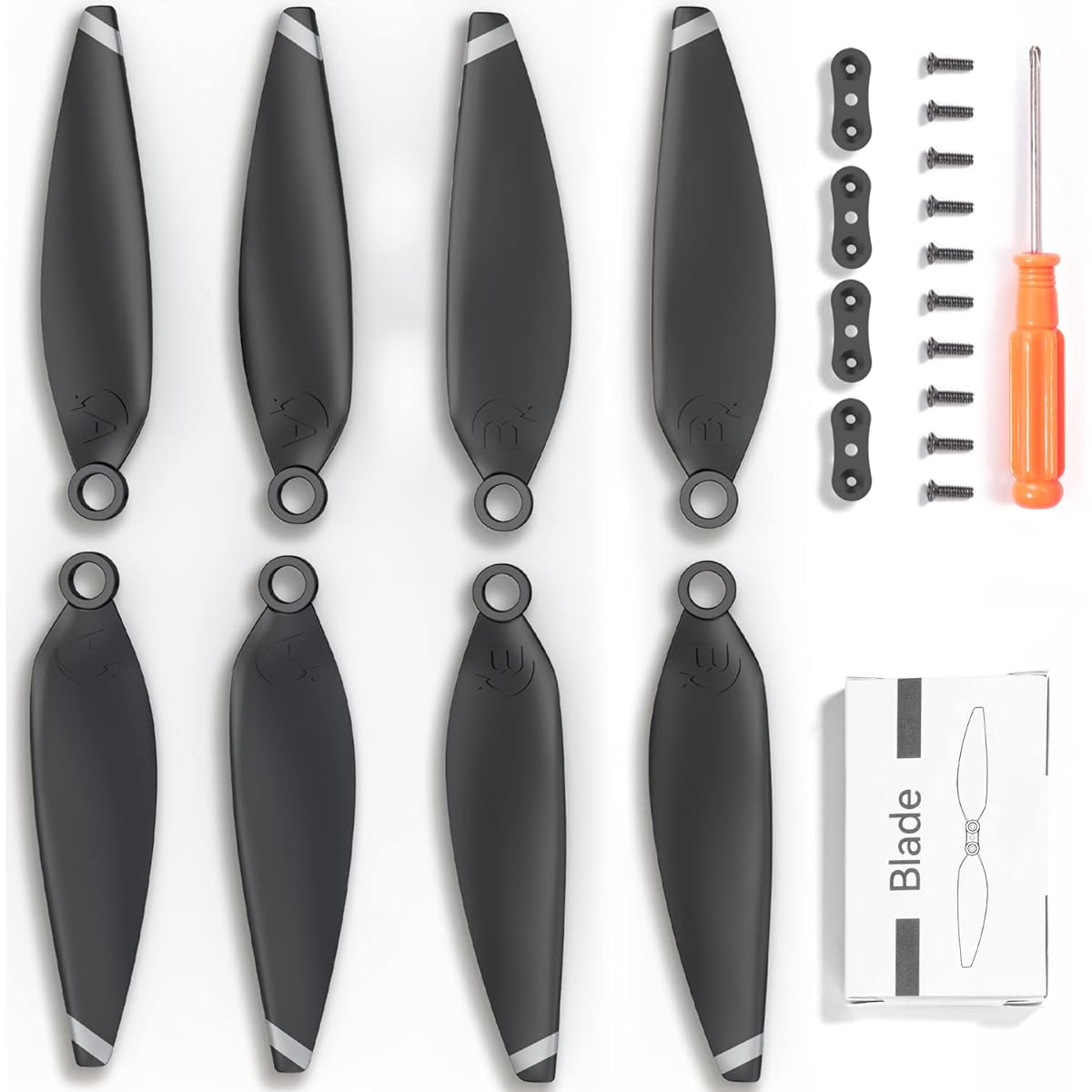 Bwine 4 Pieces Original Propeller for Bwine F7MINI RC Drone Quadcopter Blade Black