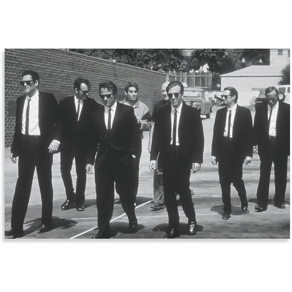 Reservoir Dogs Movie Poster Black and White Wall Art Actors Stills Movie Posters Canvas Wall Art Prints Wall Decor Room Decor Bedroom Decor Gift 16x24inch(40x60cm) Unframed Style