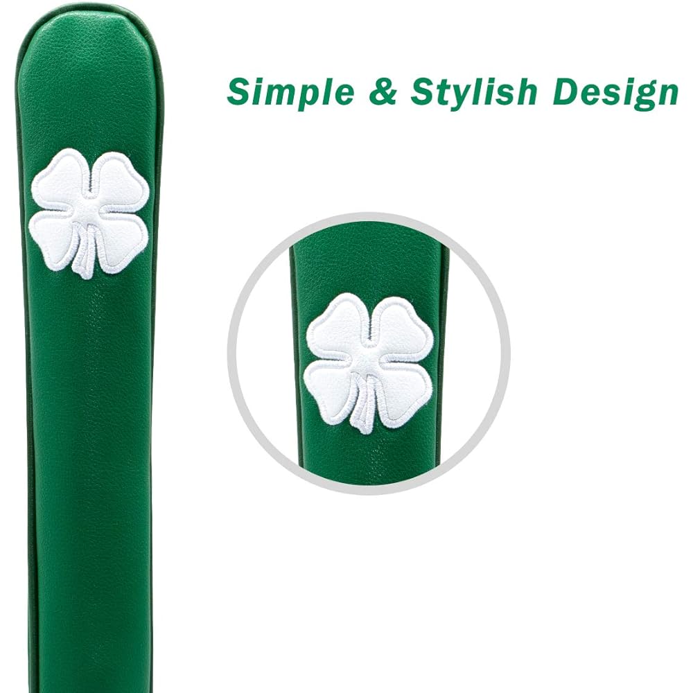 Golf Stick Cover Tour Stick Alignment Stick Shaft Protective Cover for 2 Scratch Prevention Stick Cover High Quality PU Leather Stick Cover Easy to Install Stylish Unisex