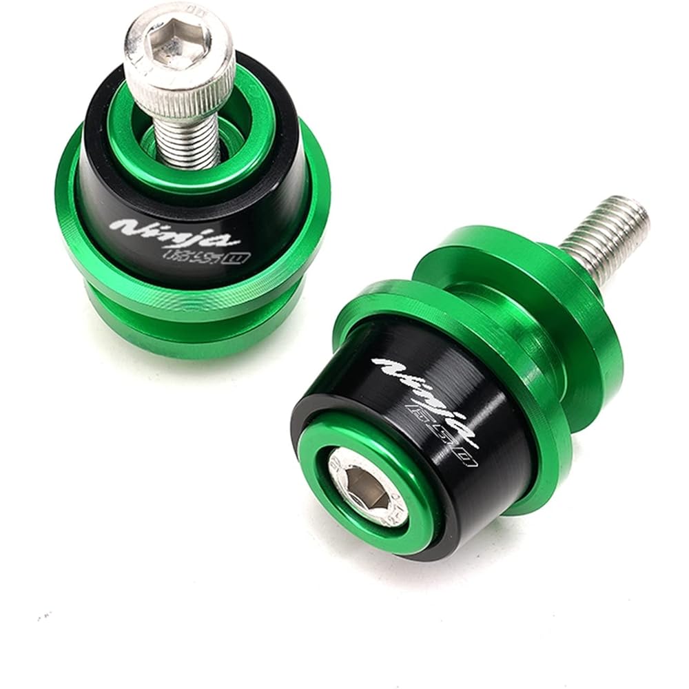Stand Screw Slider Motorcycle Aluminum Swing Arm Spool Slider Suitable for Kawasaki NINJA 650 2017-2019 2020 2021 (Color: Red)