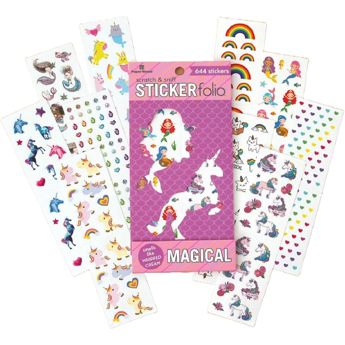 Paper House Productions Magical Friends Scratch & Sniff Sticker Folio for Crafts, Scrapbooks & Collectibles