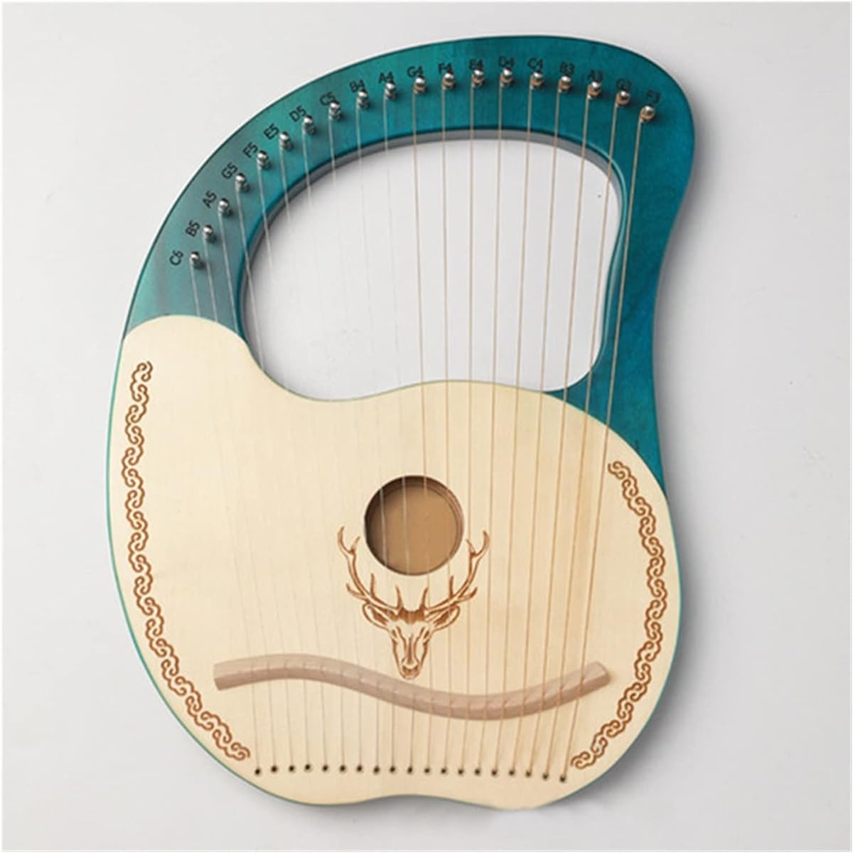 WowZza 16 String Harp Musical Instrument Portable Ethnic Professional Adult Lyre Harp Harp Instrument/7