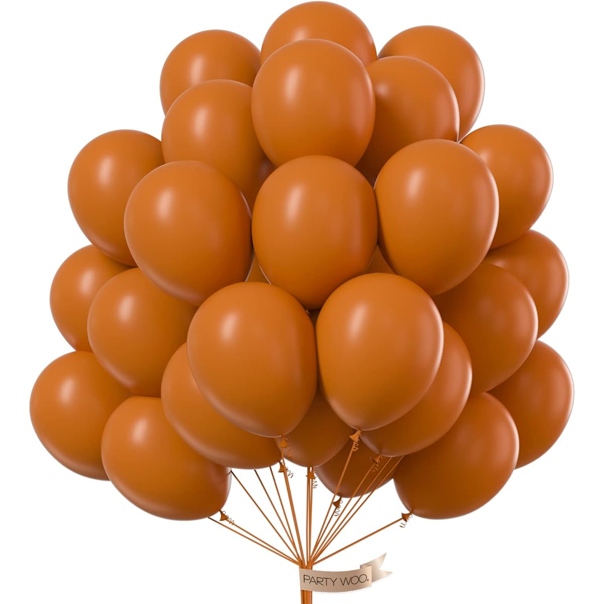PartyWoo Latex Balloons 50pcs Orange, 1500