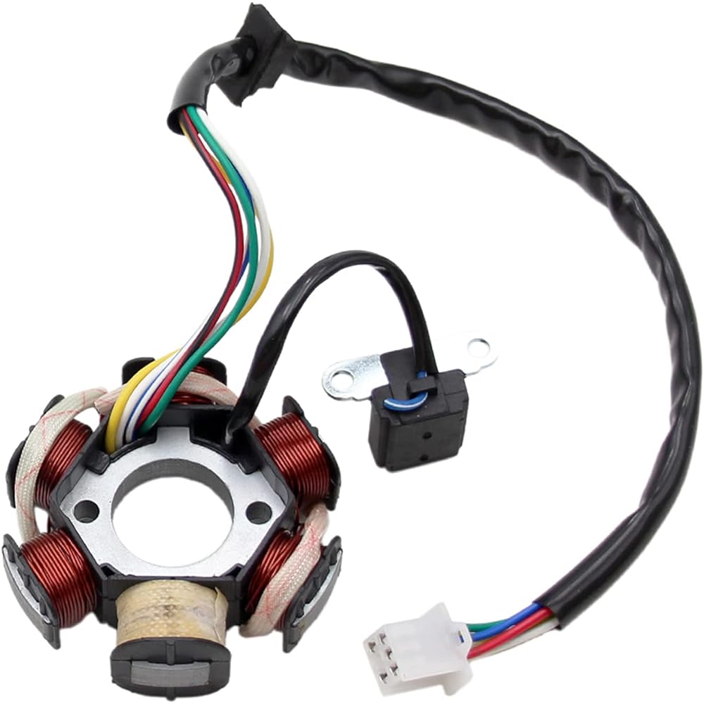 6 Coil 5 Wire Stator Magnet Probat 100% New Pure Copper Magnet Stator for GY6 50cc 125cc 150cc Scooter ATV Go Kart Taotao Lance JCL Moped