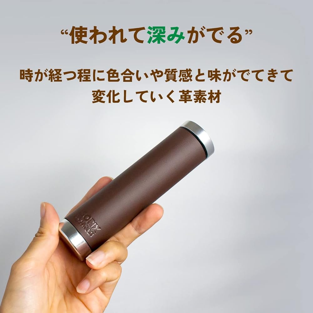 GORIX Bicycle Leather Grip Leather Tubular Leather Grip Brown (GX-500-LXS) Antique Grip Stylish Classic Retro Grip Replacement Double Lock-on Screw Fixed Cross Bike Mini Velo
