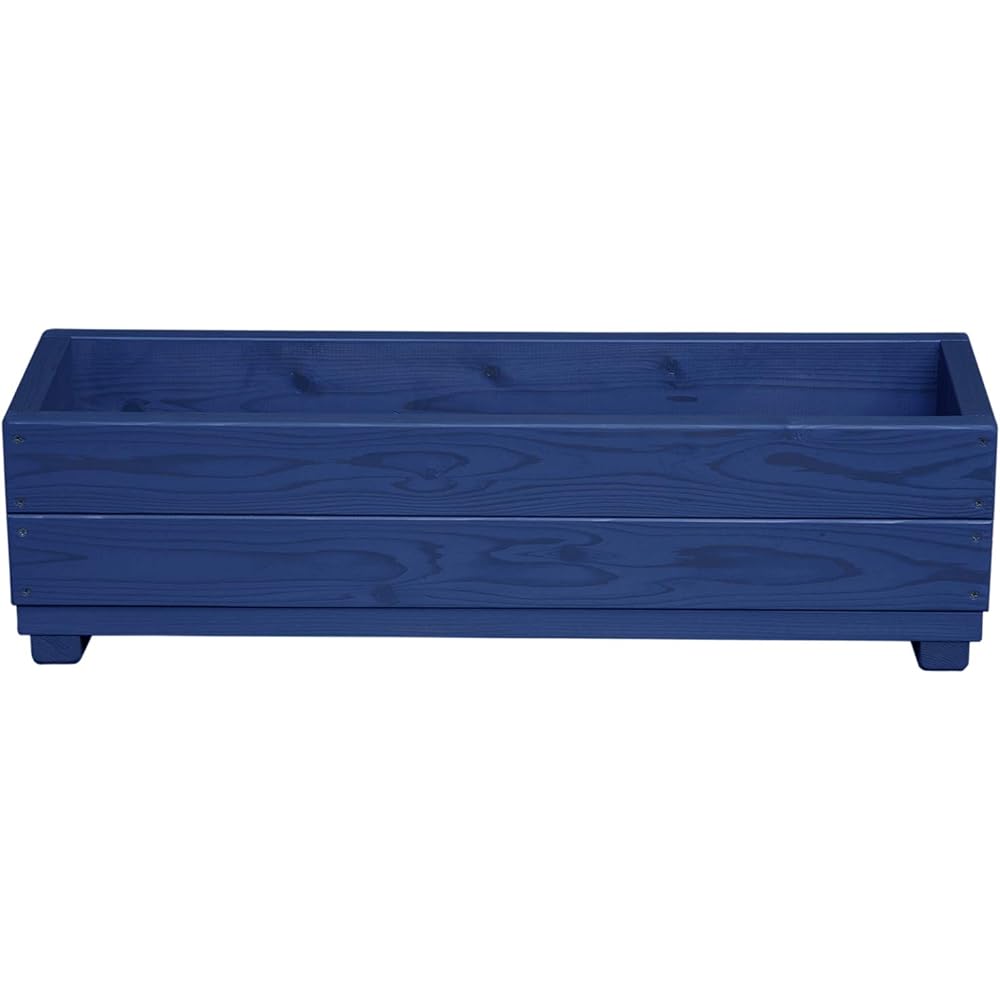 Welcome Wood Large Wooden Planter EPW90-GB Color Garden Blue Outdoor