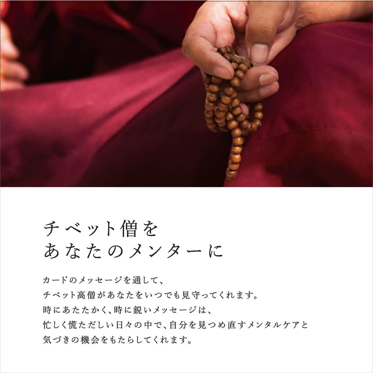 Tibetan Master's Oracle Cards The Blessing Cards Scarlet Introspection Fortune Telling Japanese [Amanamana Official]