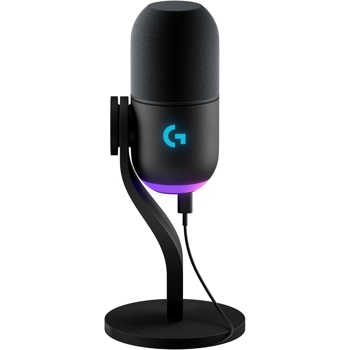 Logitech G Gaming Microphone YETI GX Dynamic Microphone G-YETI-GX-BK Streaming Delivery Super Cardioid Noise Reduction RGB LIGHTSYNC Compatible USB BLUE VO!CE PC MAC Gaming Microphone Black Windows G-YETI Domestic Genuine Product
