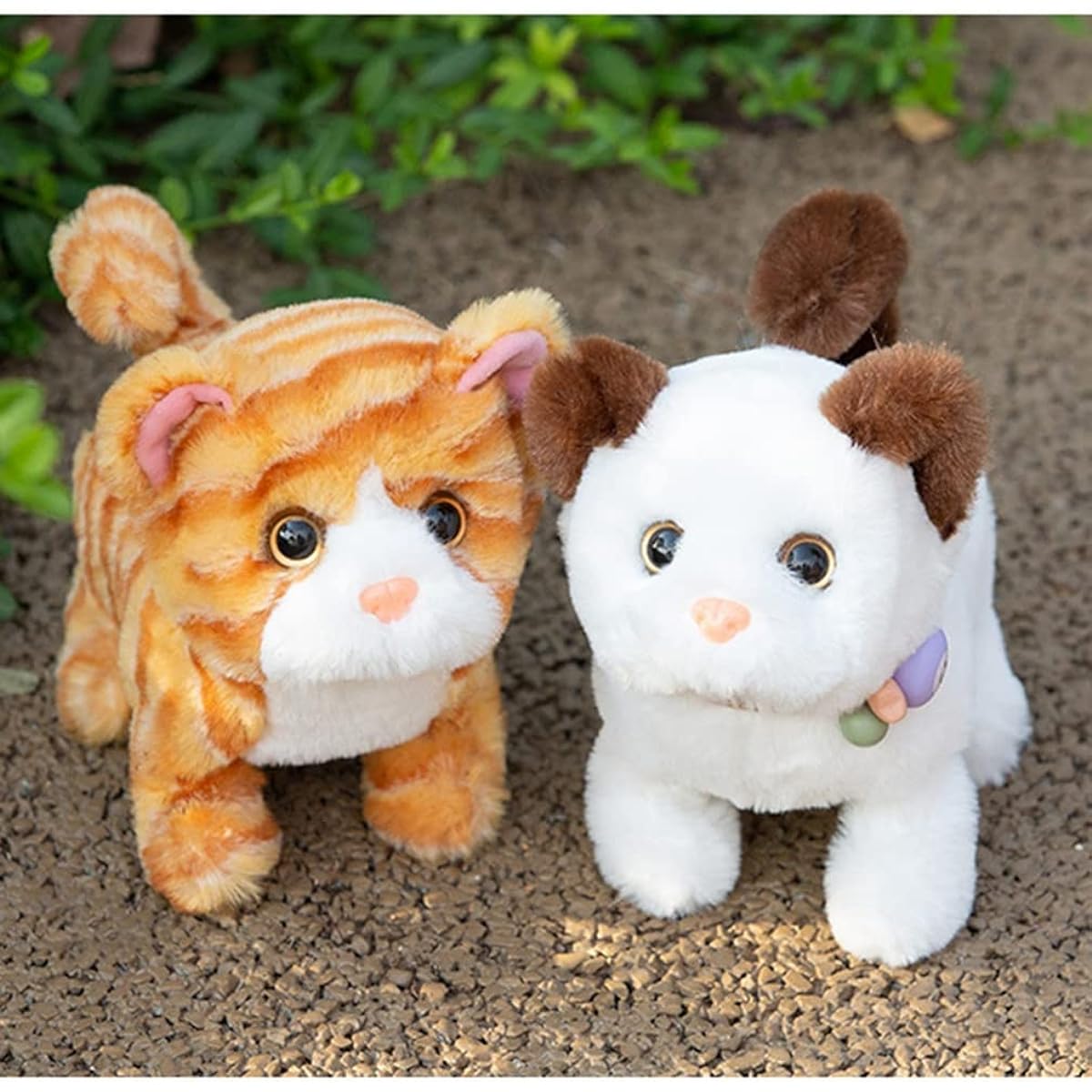 moving, realistic, plush toys, huggable pillows, characters, talking, walking, popular, birthday gifts, interior decorations, dolls, dogs, yellow, cats, moving sewn wrapping, 14*18cm, soft, ornaments, store decorations, Christmas, squishy, fluffy toys