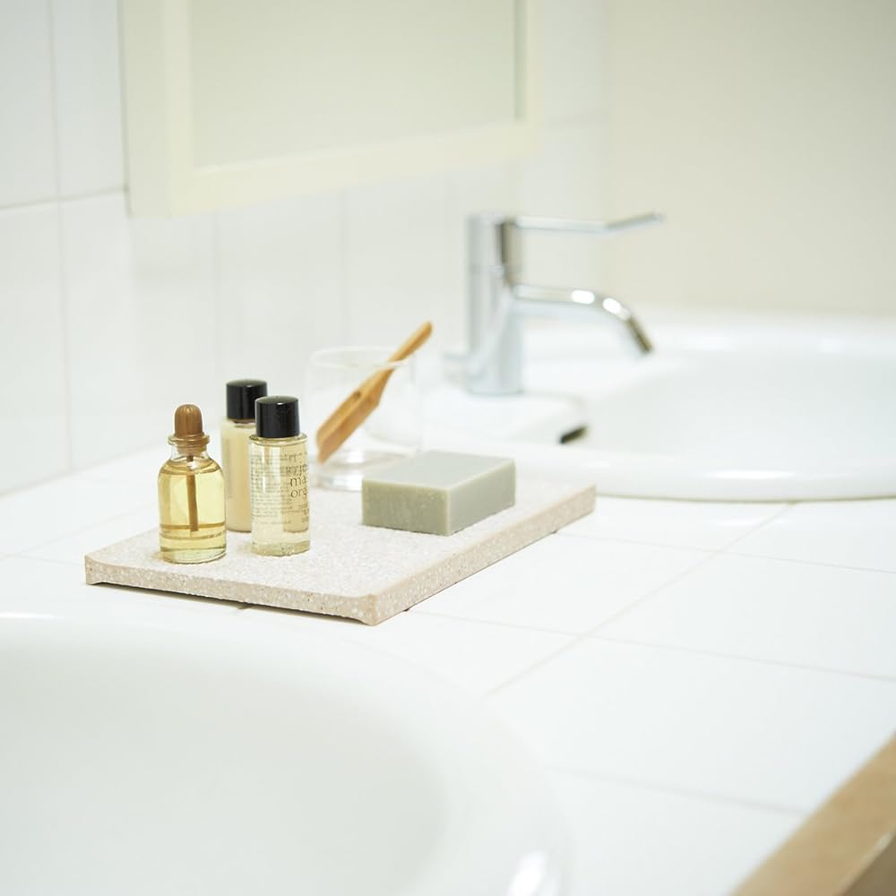 soil diatomaceous earth amenity tray blue
