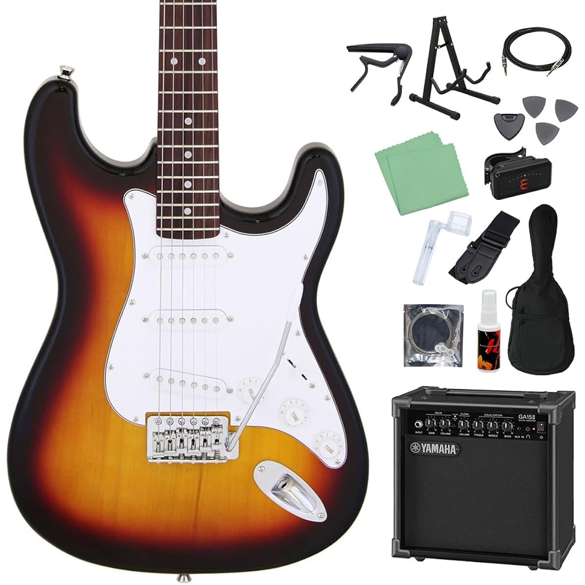 LEGEND LST-Z 3TS Electric Guitar Beginner 14 Piece Set [GA15II Included] Legend