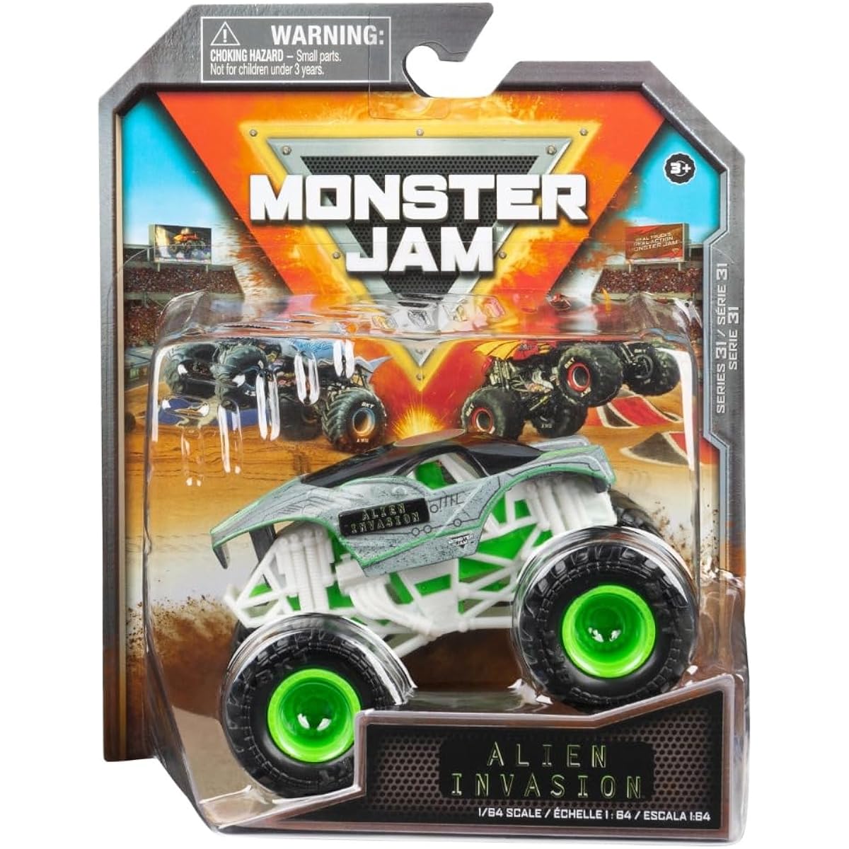 Monster Jam 2023 Spin Master 1:64 Diecast Truck Series 31 Steel Alien Invasion Revealed