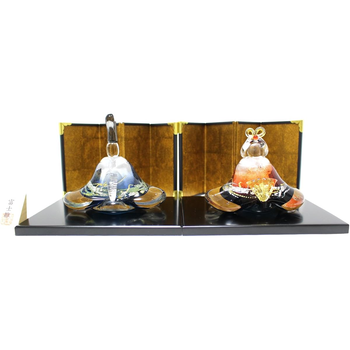 Glass Hina dolls Glass Calico Fuji Hina Handmade Glass Art Hina dolls Hina dolls Hina dolls Dolls for the Girls' Festival Objects Compact