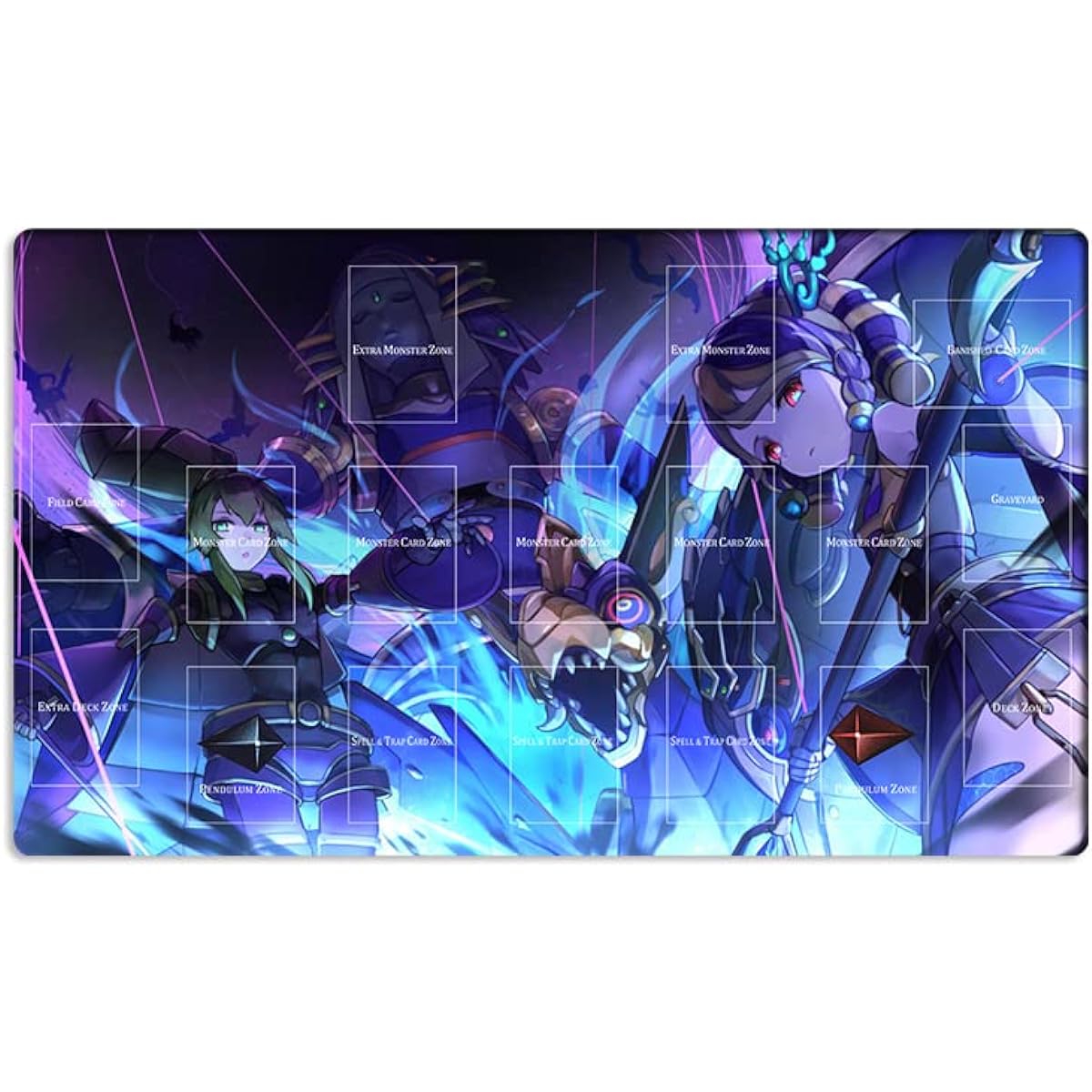 Mlikemat Duel Playmat Shadle Deck TCG CCG Trading Card Game Mat + Free Bag