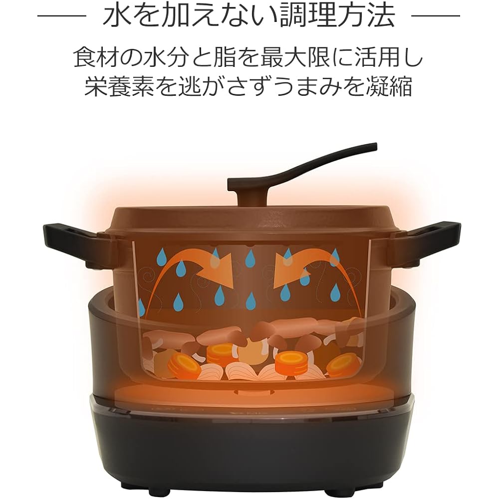 MK Seiko waterless electric pot "KO TSU I RA ZU" TK-M020K_2