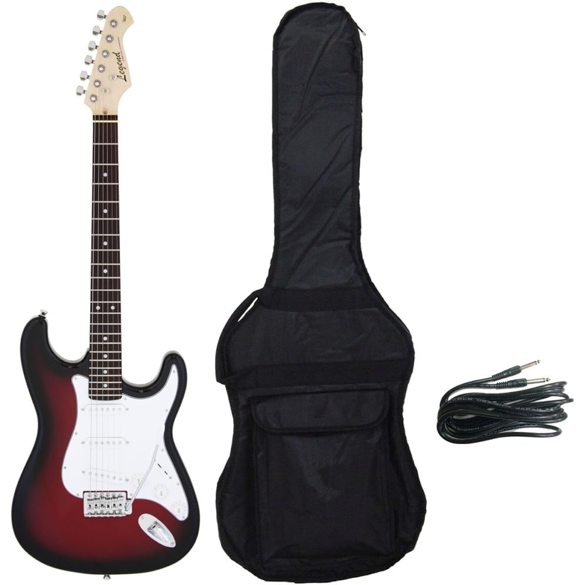 [Case included] Legend LST-Z RBS (Red Black Sunburst) Stratocaster Electric Guitar