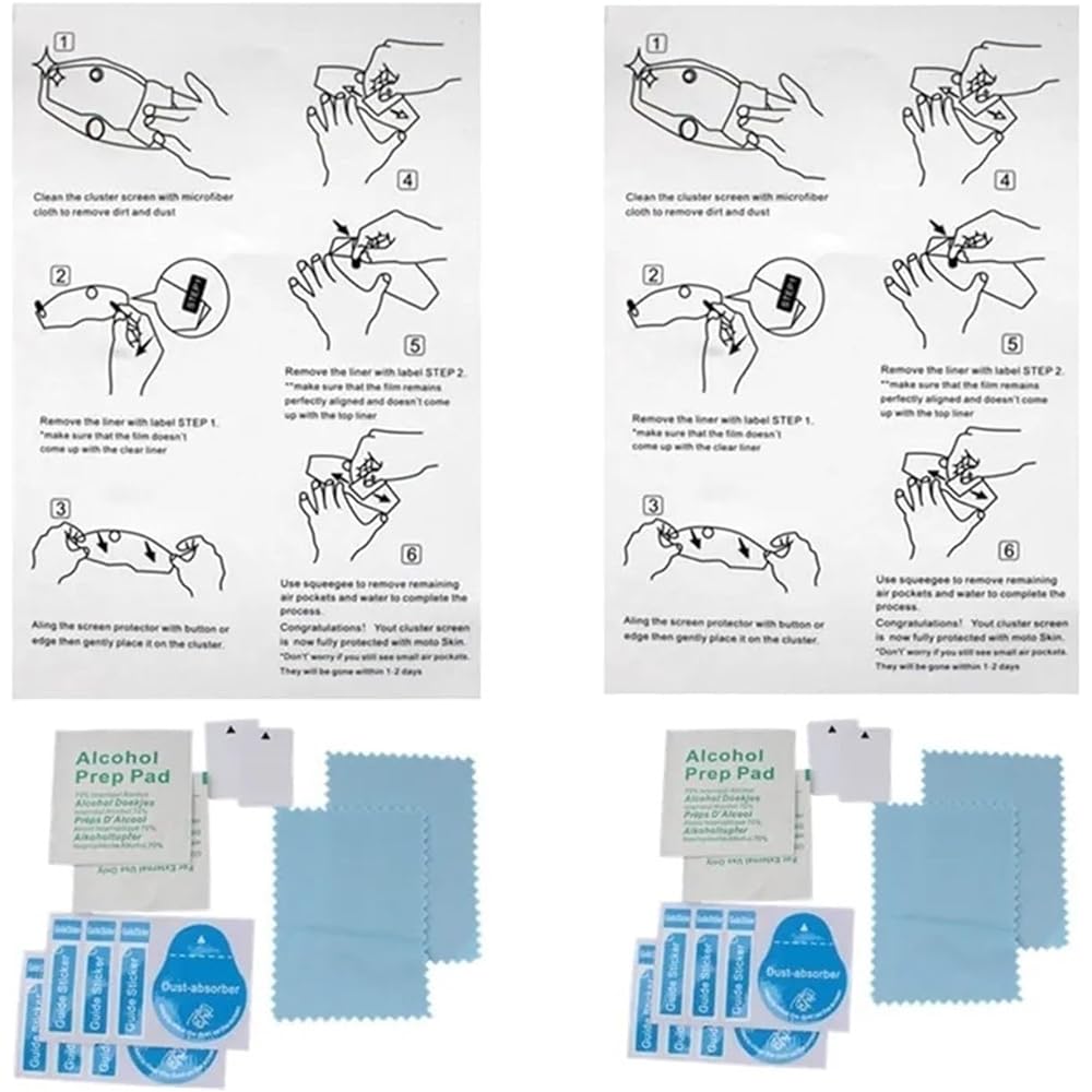Fits for Honda VFR1200F VFR 1200F VFR1200 F 2012+ Motorcycle Scratch Cluster Protection Instrument Screen Dashboard Film Protector Instrument (Color : 2 sets)