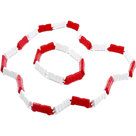 Hobby Fans 300Pcs RC Car Race Track Drift Runway Drift Field Fence for 1/14 1/16 1/18 1/24 1/28 Mini RC Cars (Red+White)