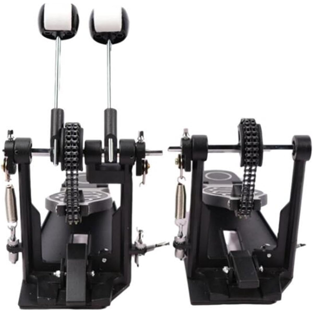 TISHITA Bass Drum Pedal 2 Way Beater Head Dual Pedal 2 Chain Drive Percussion Hardware Twin Set Foot Pedal