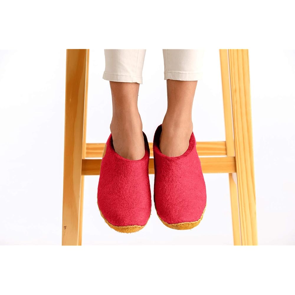 [Nauseni] Handmade wool felt indoor slippers Original Collection
