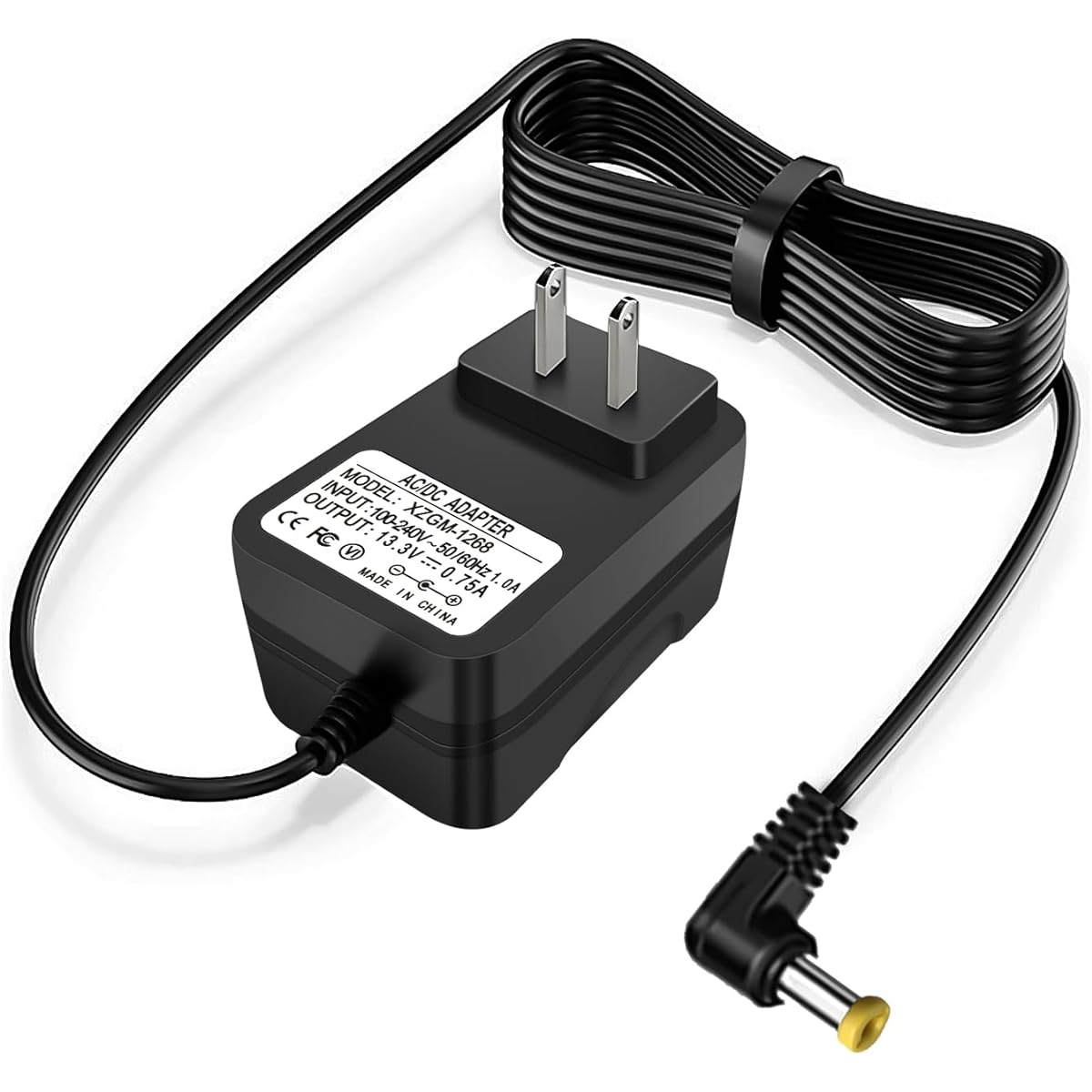 13.3V 0.75A AC/DC Shark Charger Replacement VACMOP VM200 VM20026 VM200C VC200 UM200 UM205 VC205 Series 10.8V Li-ion Battery Professional Cordless Hard Floor Vacuum Mop Power Adapter