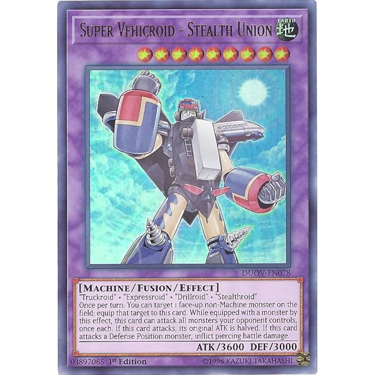 Super Vehiroid - Stealth Union - DUOV-EN078 - Ultra Rare - 1st Edition.