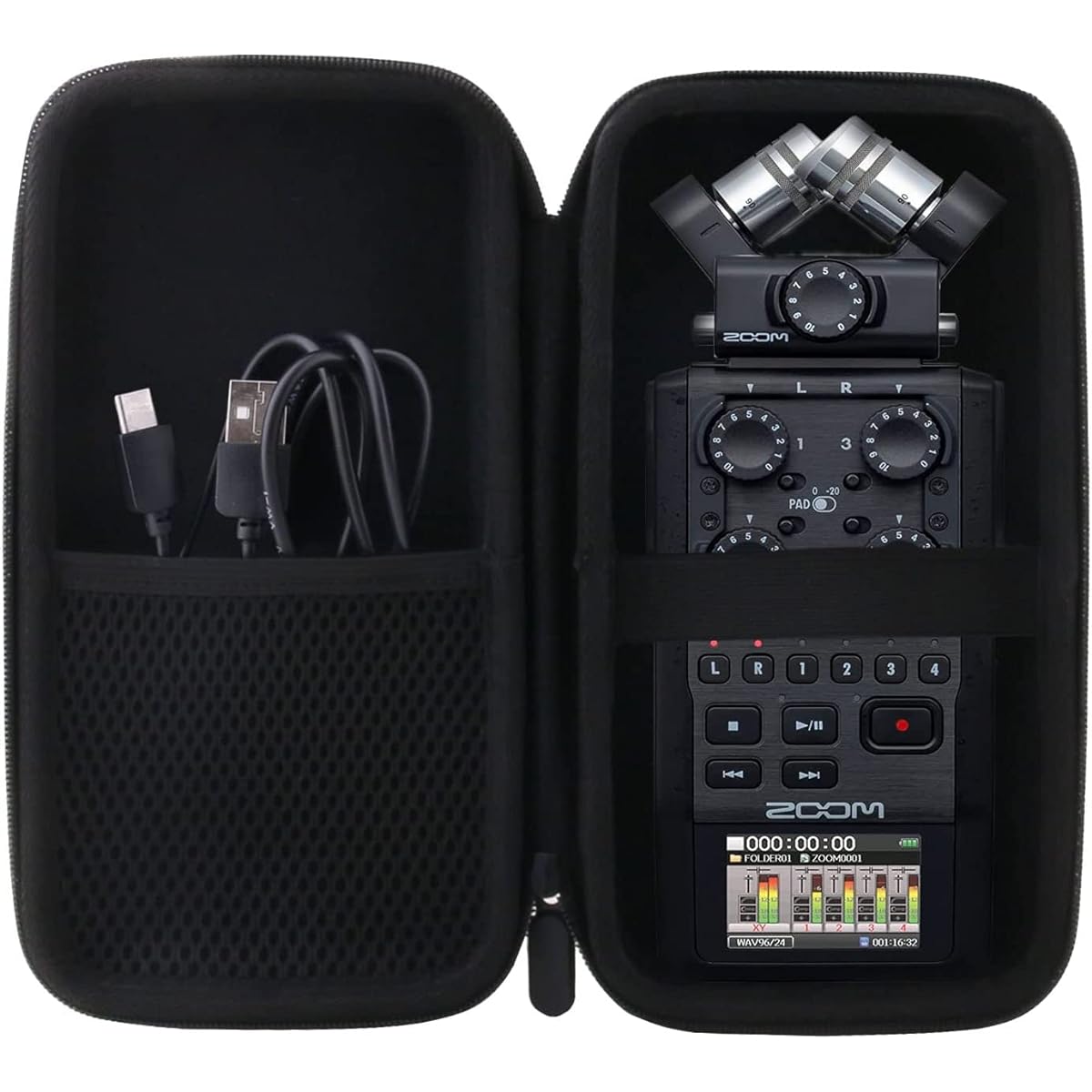 JINMEI Hard EVA Carry Case Compatible with Zoom H6 Portable Studio Handy Recorder Case