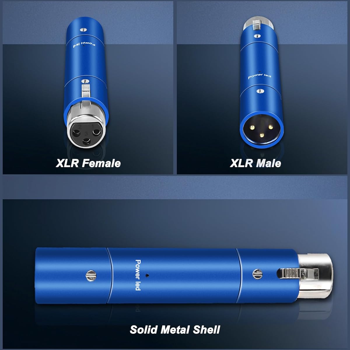 XMSJSIY Microphone Booster Preamplifier Ultra Clean Gain for Dynamic Active Inline Microphones Up to +28dB Gain Professional XLR Amplifier for Broadcast Studio Recording