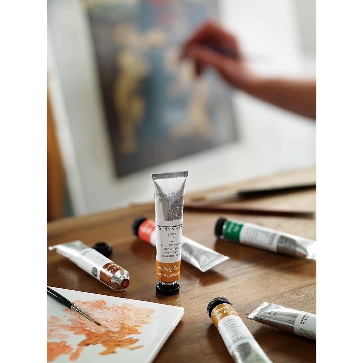 Sennelier Tempera 21ml Tube - Cadmium Yellow Light