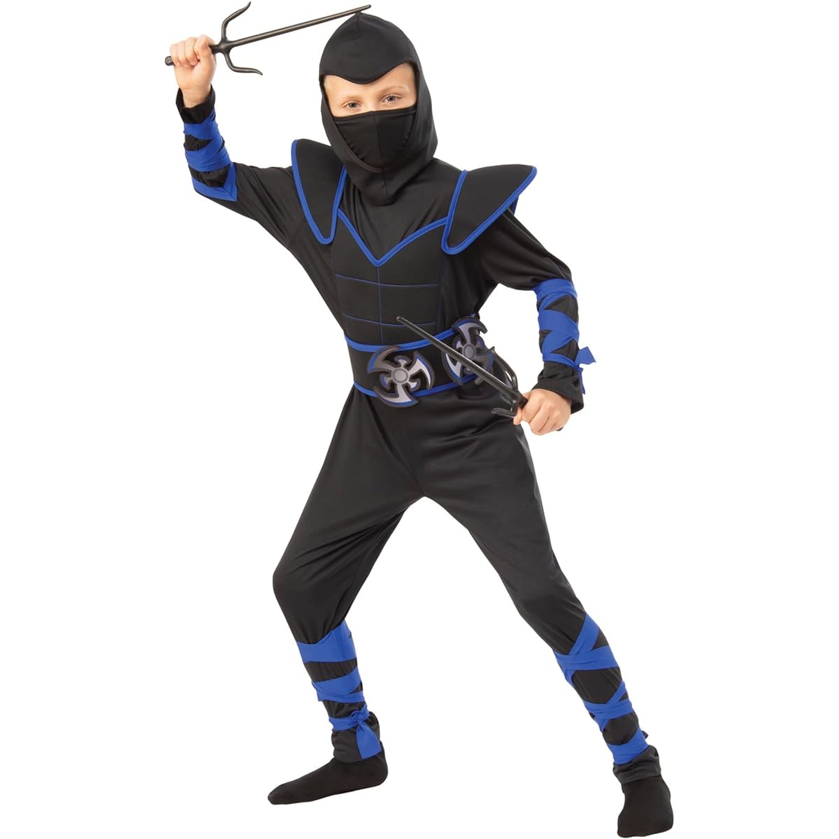 Rubies Blue Ninja Boys Kids Fighter Costume Medium 700927_M