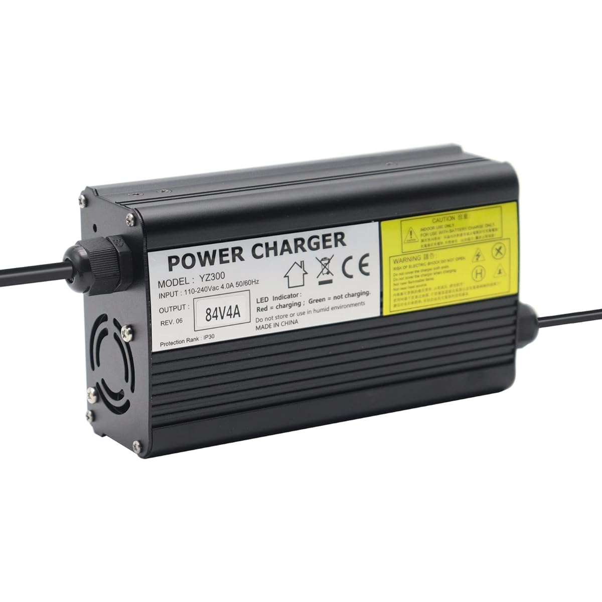 84V 4A Lithium Battery Charger AC Adapter Power Supply 20S 72V Lithium Li-ion Battery Pack with 3 Pin XLR Plug