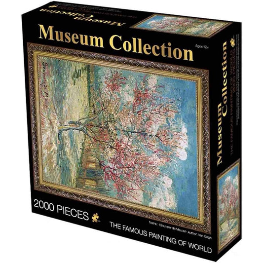 2000 Piece Peach Tree Puzzle for Adults Pink Peach Tree Jigsaw Puzzle Intellectual Game Learning Education Decompression Toy Toy Gift Adults Teens