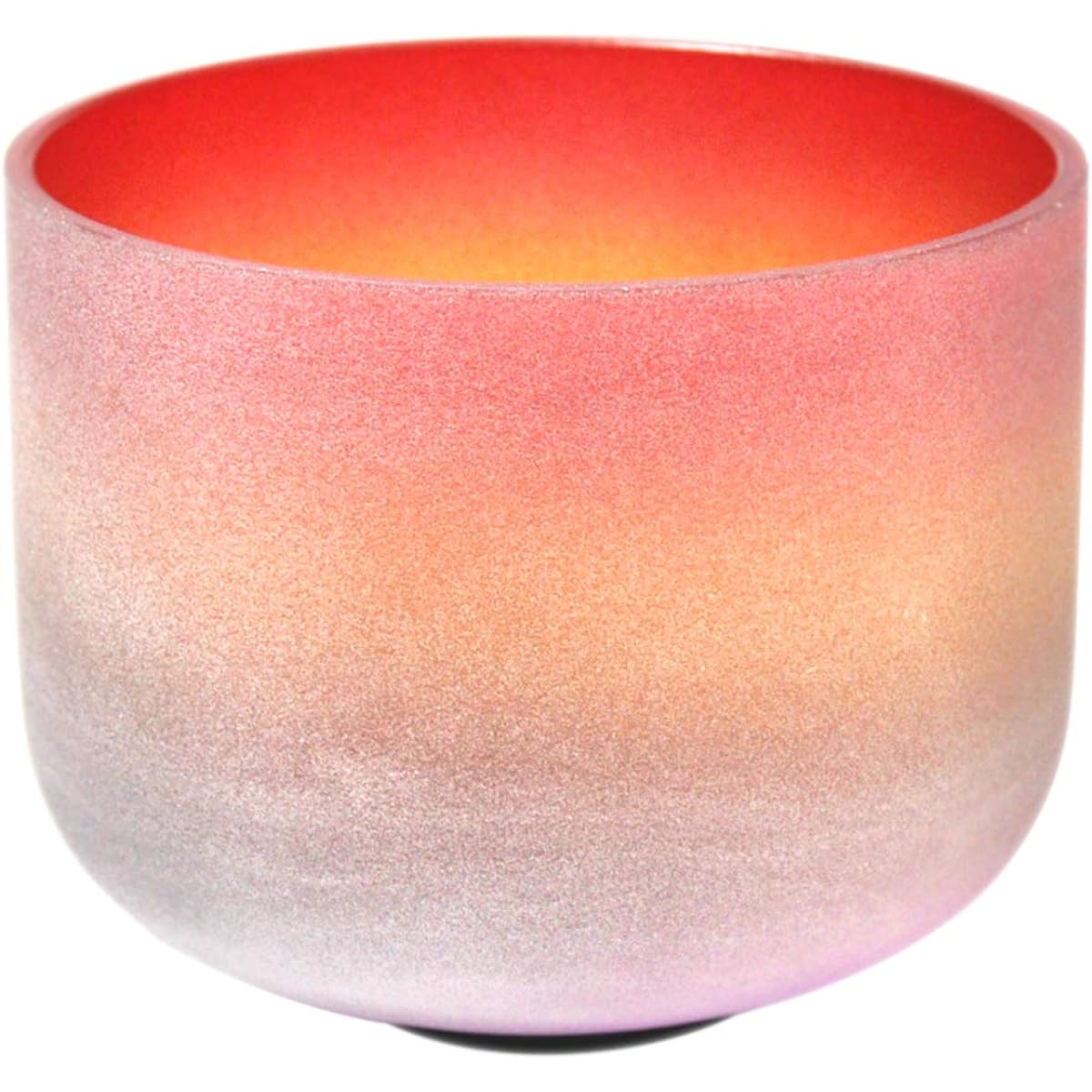 Jindian 432Hz Crystal Bowl C Note Singing Bowl with Mallet 8'' Singing Ball Chakra Meditation Yoga Rainbow
